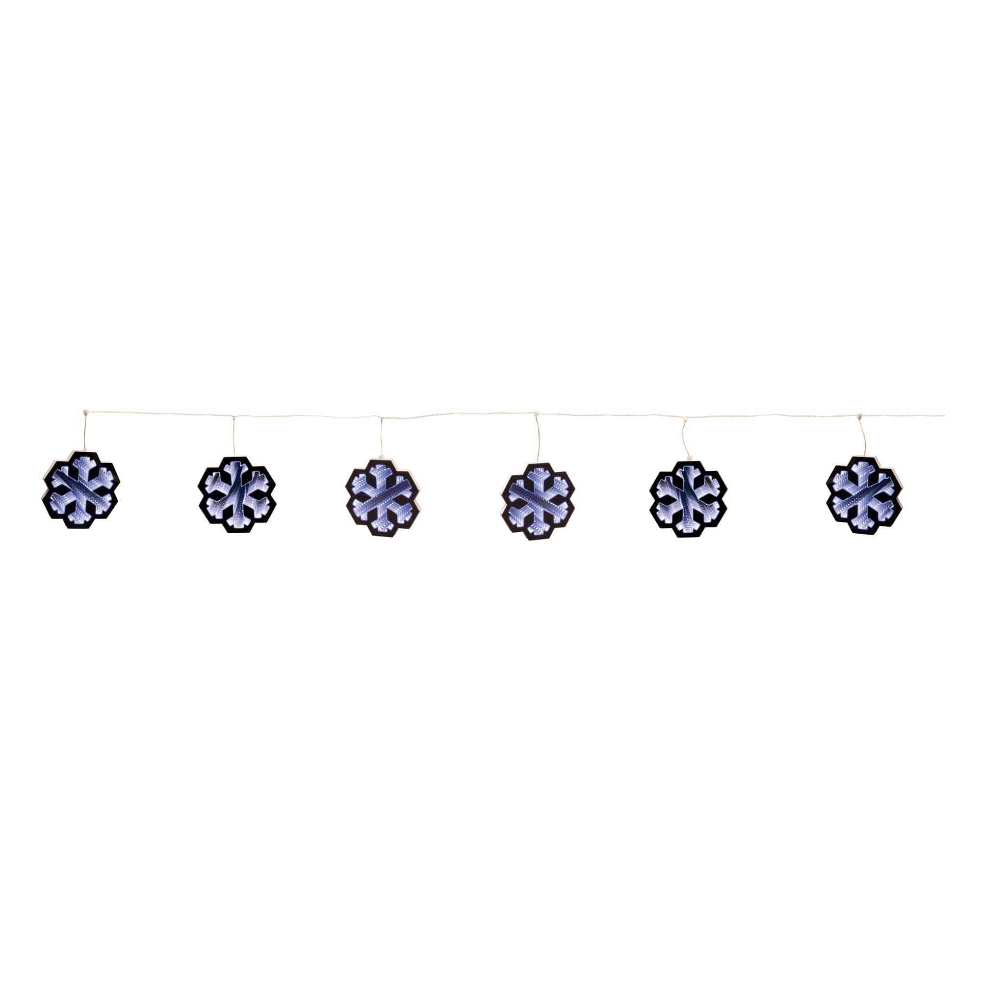 68" Snowflake Ekkolight Garland